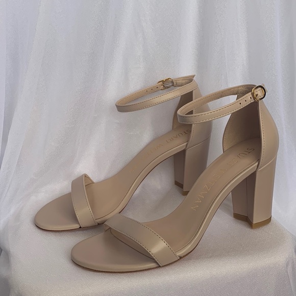 Stuart Weitzman Shoes - Brand New Stuart Weitzman NearlyNude Leather Heeled Sandals size 7